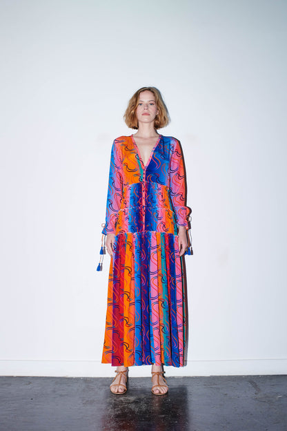 SOLSTICE Maxi Dress Rainbow S Print